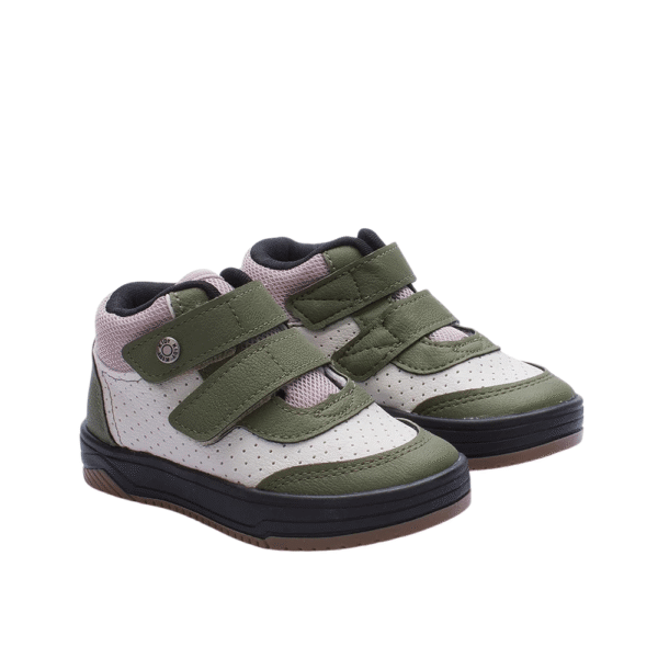Tenis Happy Verde Militar Bege - Image 3